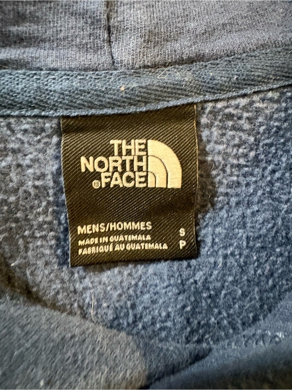 The North Face Navy Bear Graphic Pullover Hoodie Men’s Small Fleece Sweatshirt - Picture 3 of 4